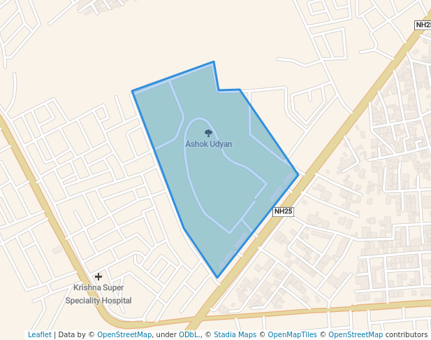 walking in Ashok Udyan map in Jodhpur