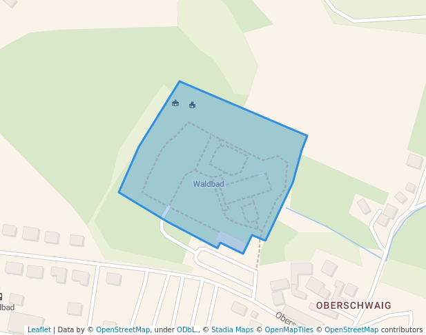 walking in Waldbad map in Sulzbach-Rosenberg