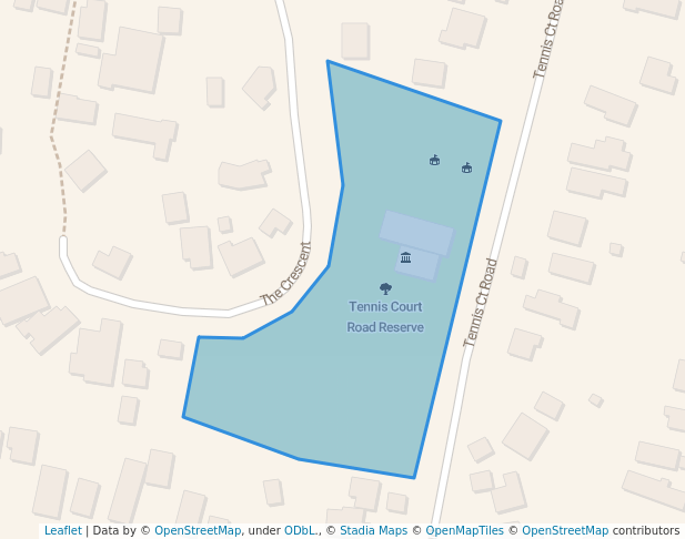 walking in Tennis Court Road Reserve map in Paraparaumu