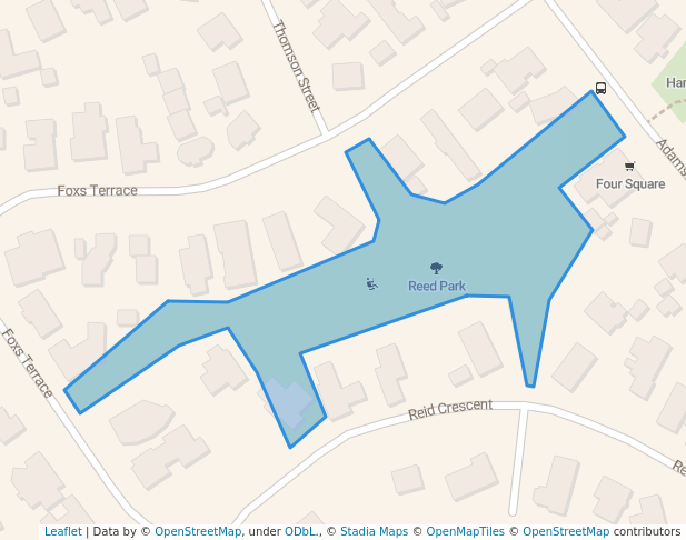 walking in Reed Park map in Arrowtown