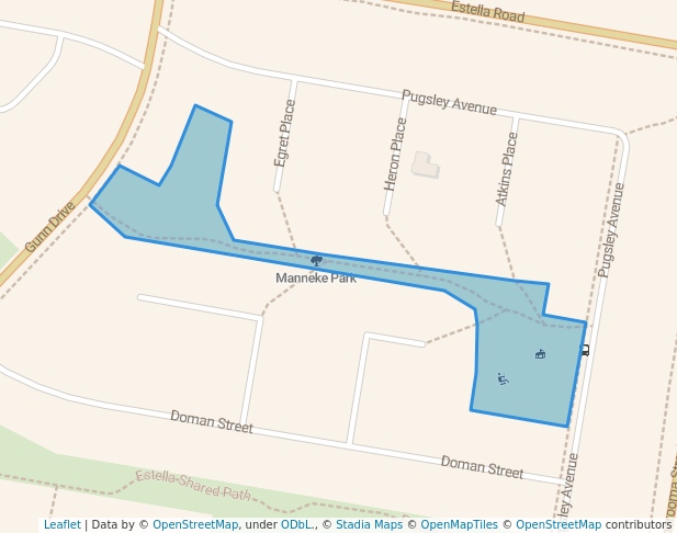 walking in Manneke Park map in Estella