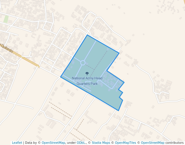 walking in National Army Head Quarters Park map in Jalalabad