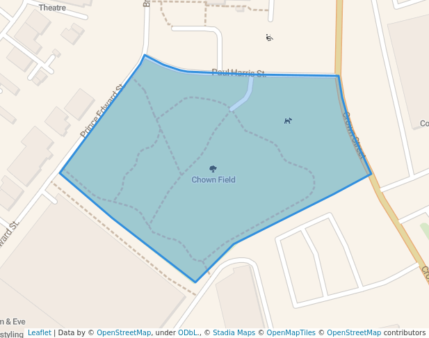 Chown Field in Saint John | Map and Routes