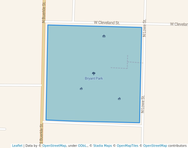 walking in Bryant Park map in Stuttgart