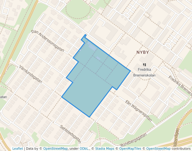 walking in Kastellparken map in Uppsala