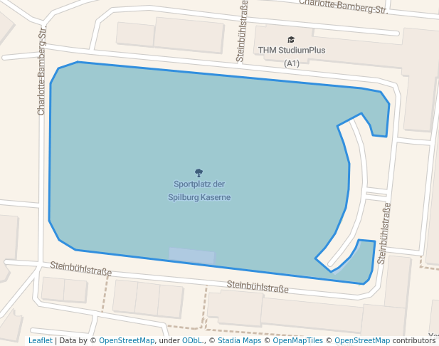 walking in Sportplatz der Spilburg Kaserne map in Wetzlar