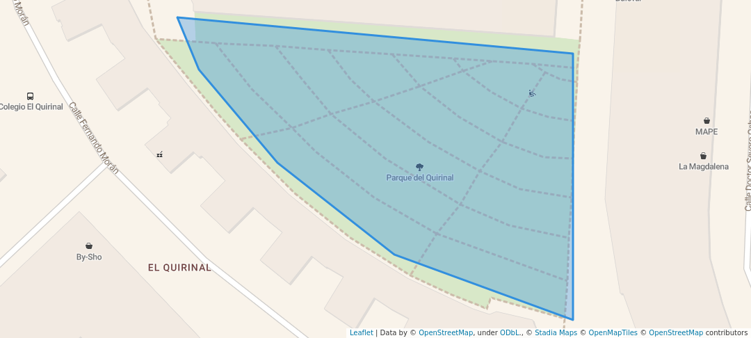 walking in Parque del Quirinal map in Avilés