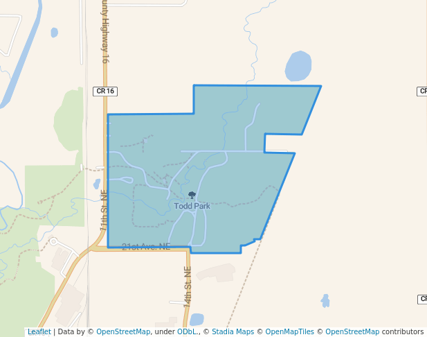 walking in Todd Park map in Austin