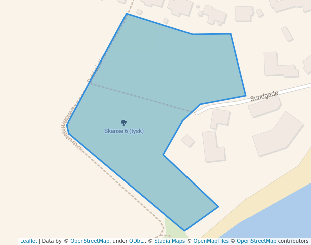 walking in Skanse 6 (tysk) map in Sønderborg