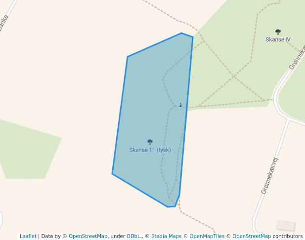 walking in Sconce 11 (german) map in Sønderborg