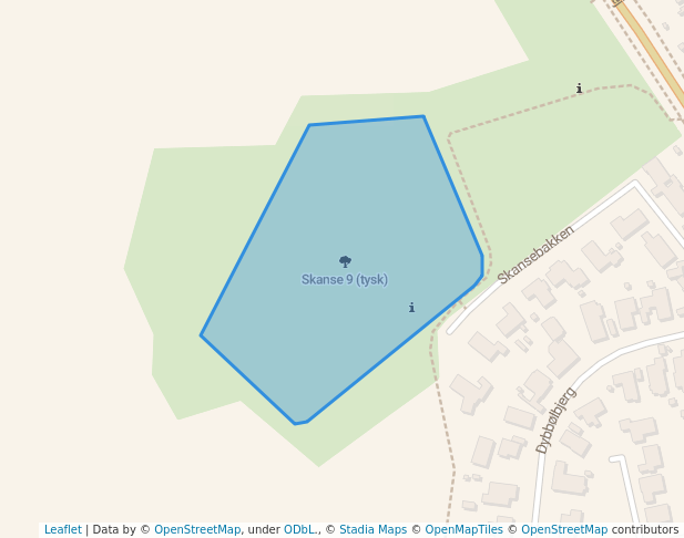 walking in Skanse 9 (tysk) map in Sønderborg