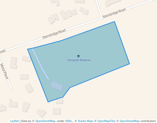 walking in Tamarahi Reserve map in Rotorua