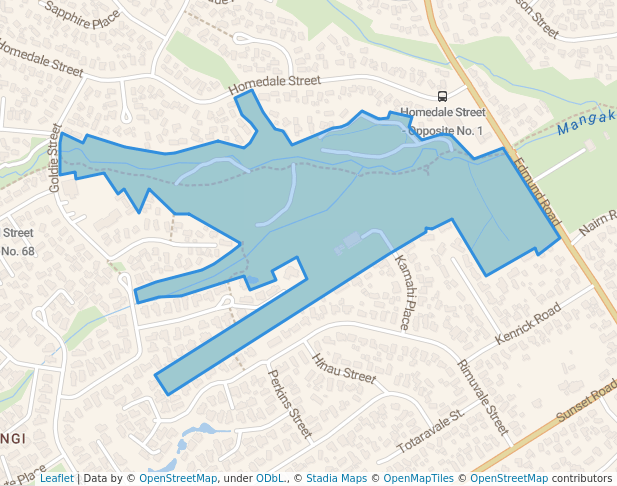 walking in Linton Park West map in Rotorua
