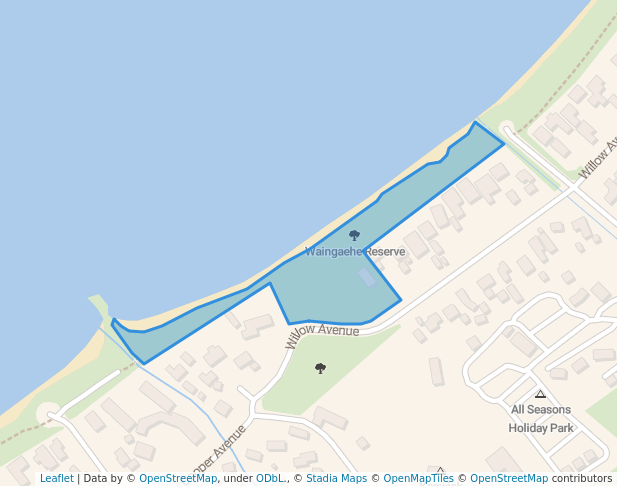 walking in Waingaehe Reserve map in Rotorua