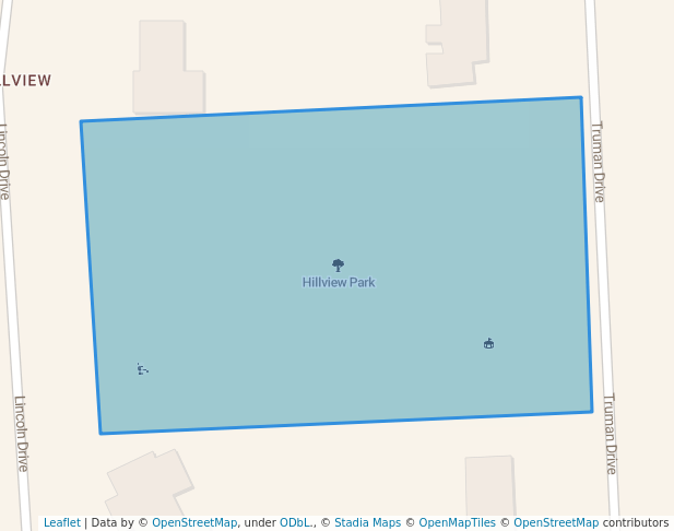 walking in Hillview Park map in Kingston