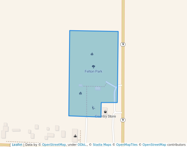 walking in Felton Park map in Felton