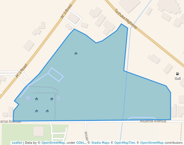 walking in Centennial Park map in Te Puke