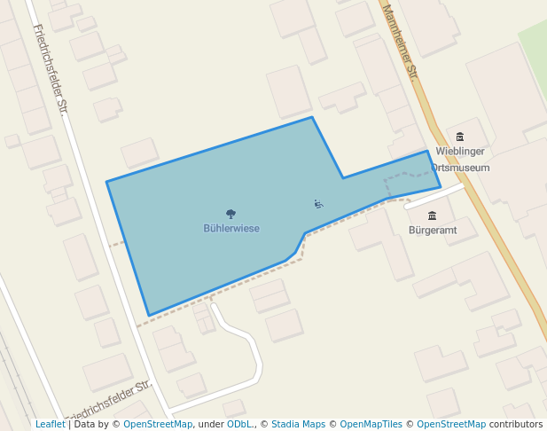 walking in Bühlerwiese map in Heidelberg