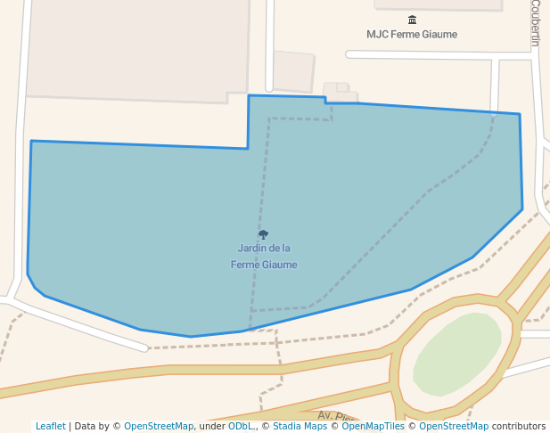 walking in Jardin de la Ferme Giaume map in Cannes