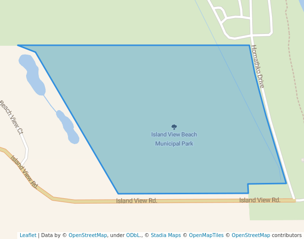 walking in Island View Beach Municipal Park map in Saanichton