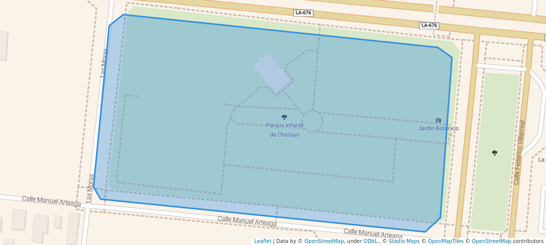 walking in Parque Infantil de Chiclayo map in Chiclayo