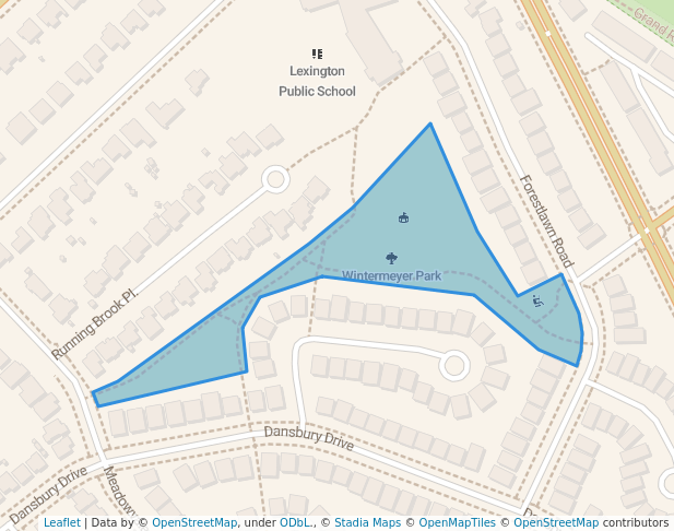 walking in Wintermeyer Park map in Waterloo