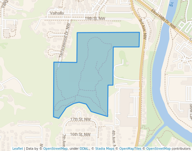 walking in Indian Heights Park map in Rochester