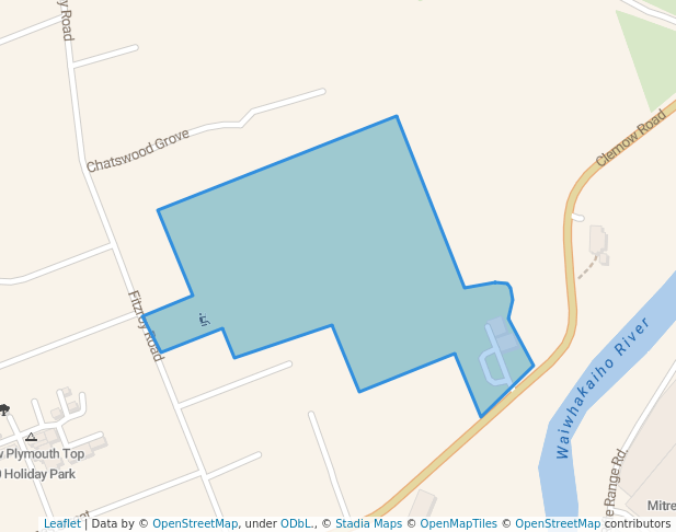 walking in Peringa Park map in New Plymouth