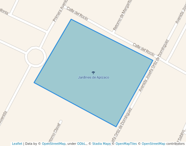 walking in Jardines de Apizaco map in Apizaco