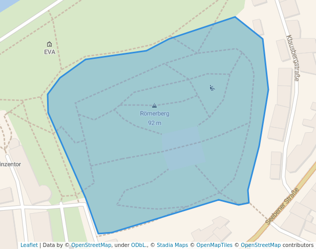 walking in Amtsgarten map in Halle (Saale)