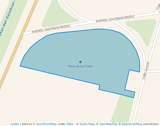 walking in Plaza de las Flores map in Albacete