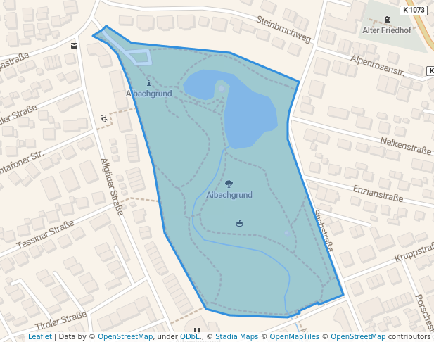 walking in Aibachgrund map in Sindelfingen