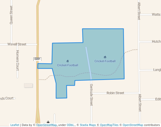 walking in Dudley W Cornell Park map in Horsham