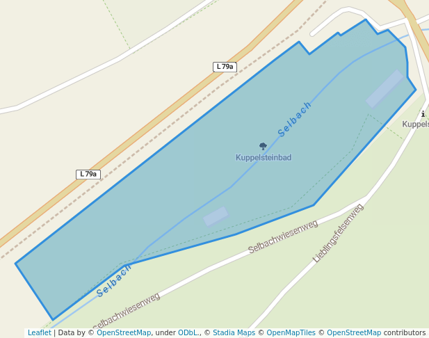 walking in Kuppelsteinbad map in Gaggenau