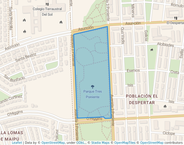 Parque Central Avenida 3 Poniente