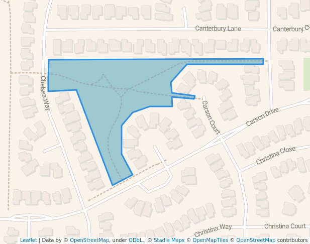 walking in Carson Park map in Sherwood Park
