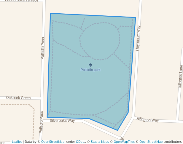 Palladio park in Clarkson | Map and Routes