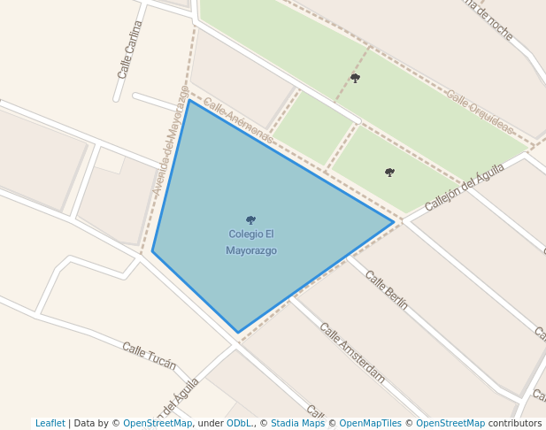 walking in Colegio El Mayorazgo map in Chiclana de la Frontera