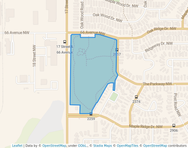 Maple Downs Park in Edmonton | Map and Routes