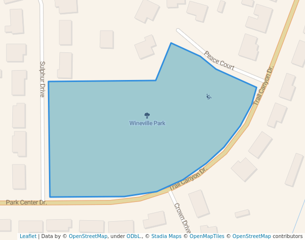 walking in Wineville Park map in Jurupa Valley