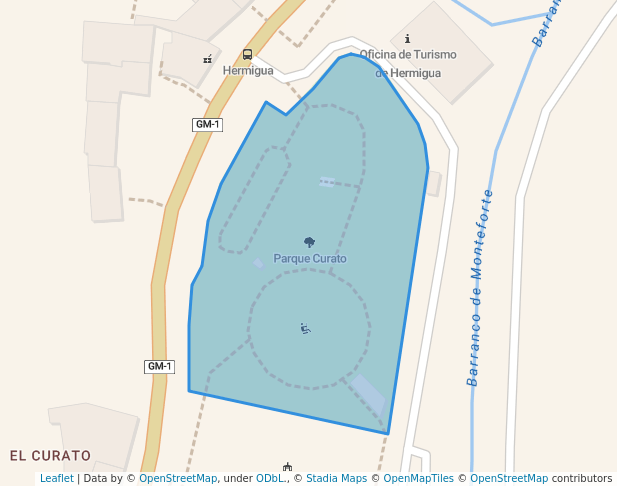 Parque Curato in Hermigua | Map and Routes