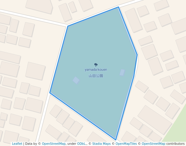 walking in 山田公園 map in Fujisawa