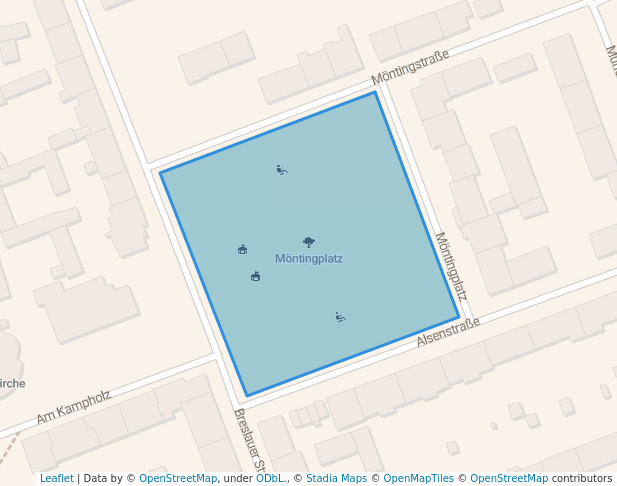 walking in Möntingplatz map in Gelsenkirchen
