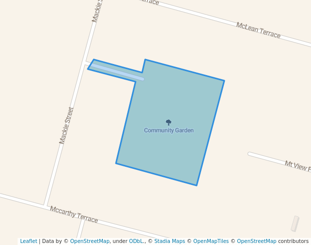 walking in Community Garden map in Waipukurau