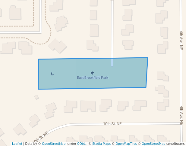 walking in East Brookfield Park map in Byron