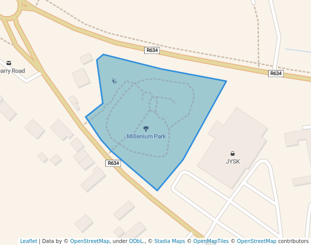 walking in Millenium Park map in Youghal