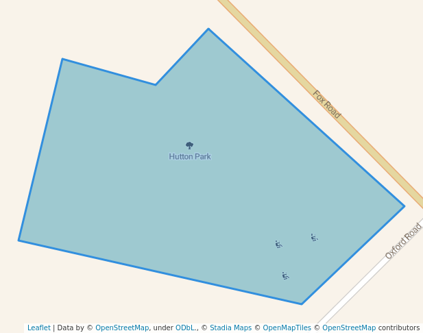 walking in Hutton Park map in Whanganui