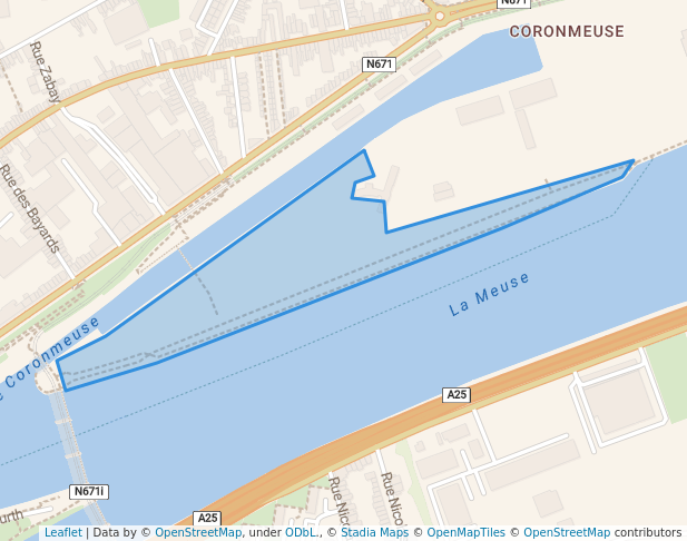 walking in Parc Reine Astrid map in Liège