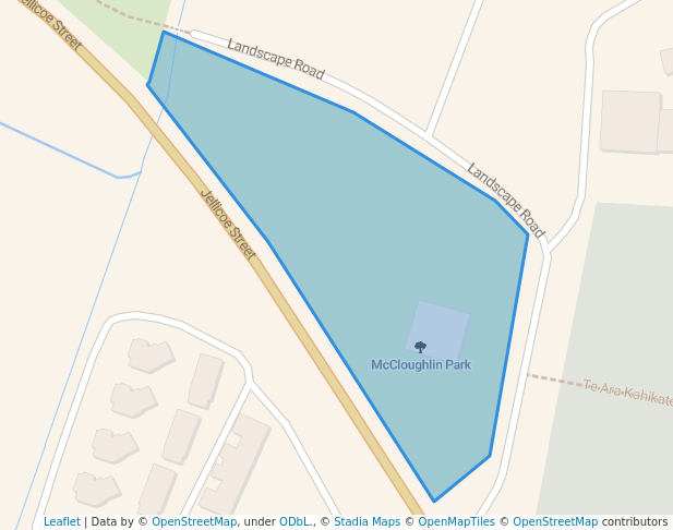 walking in McCloughlin Park map in Te Puke