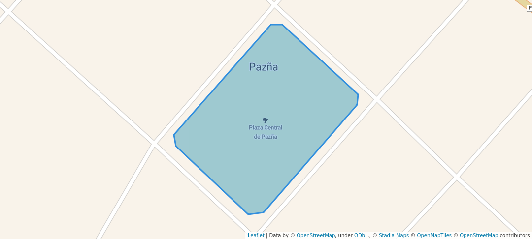 walking in Plaza Central de Pazña map in Pazña